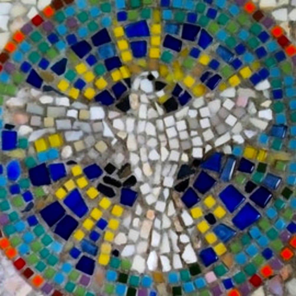 Original Mosaic Art,this unique art pice with byzantine noted